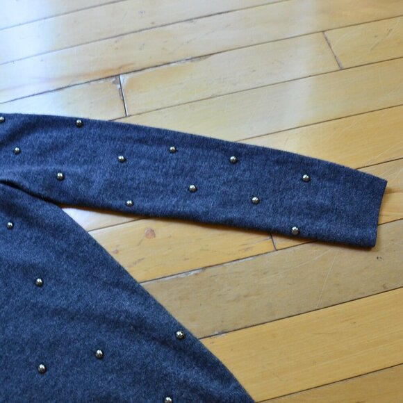 The Kooples Wool Crew Neck Studded Sweater Size 3 US M/L - Picture 5 of 10